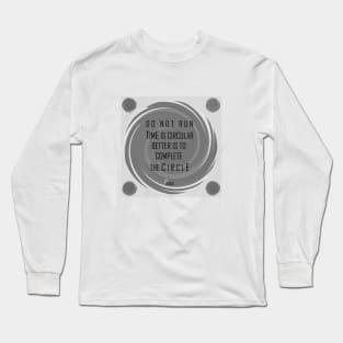 CLOCKK CIRCULAR GREY/W Long Sleeve T-Shirt